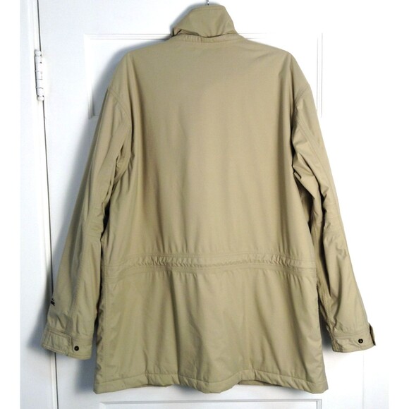 Eddie Bauer Weatheredge Jacket Men L Khaki Thinsulate Nylon Zip Cargo Barn Chore - Picture 4 of 9